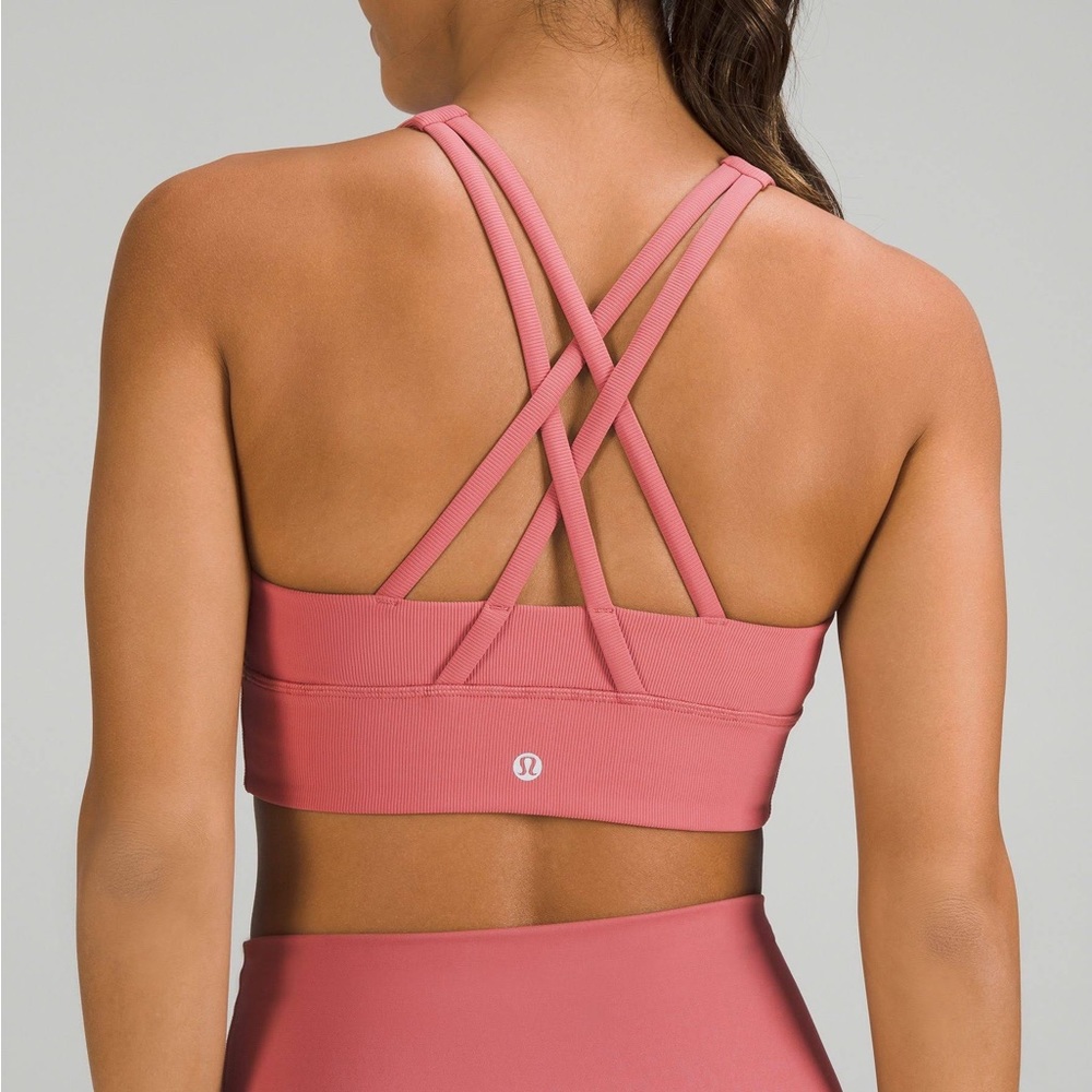 lululemon Energy High-Neck Longline Ribbed Bra size 8